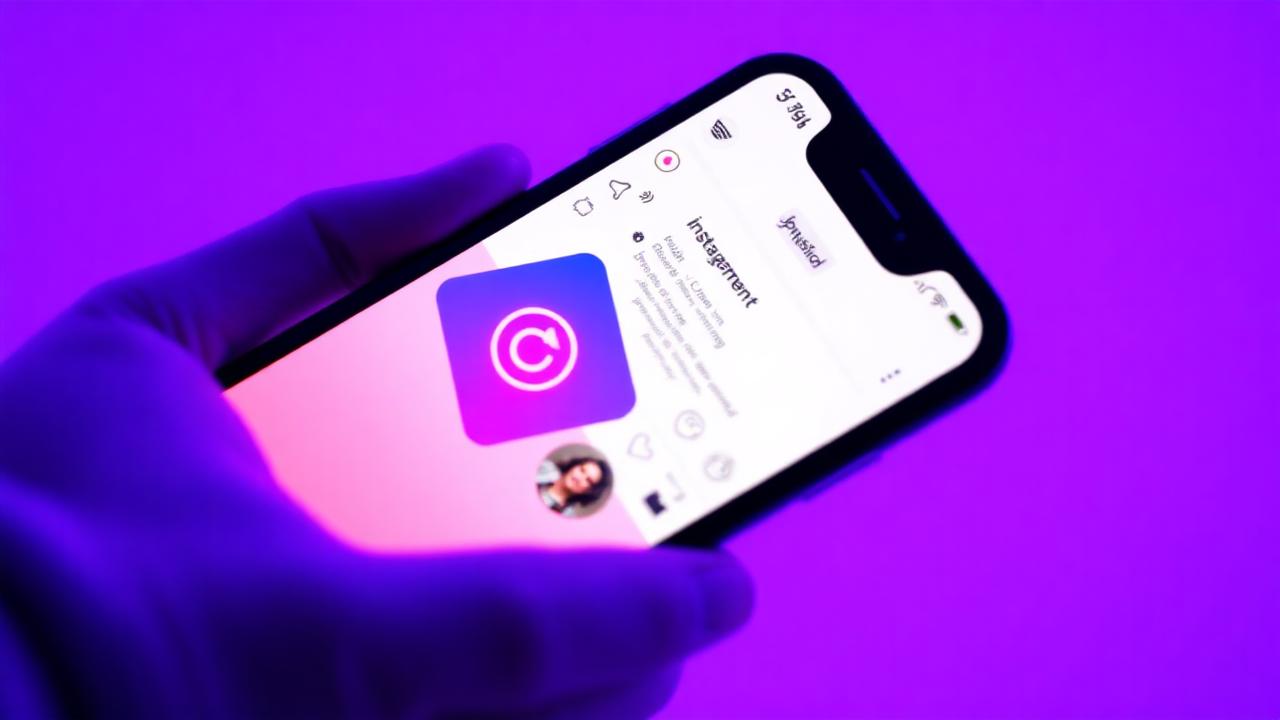 Smartphone mostrando anúncio do Instagram com engajamento alto