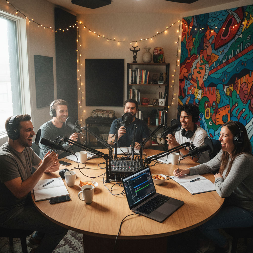Podcast em grupo