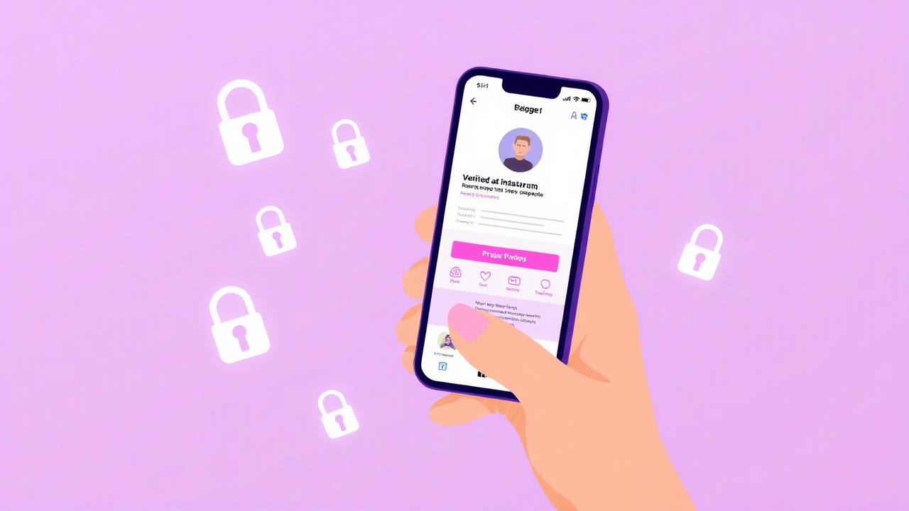 Perfil do Instagram seguro e verificado