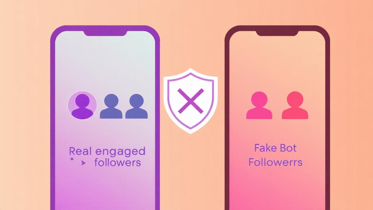 Seguidores reais vs seguidores falsos