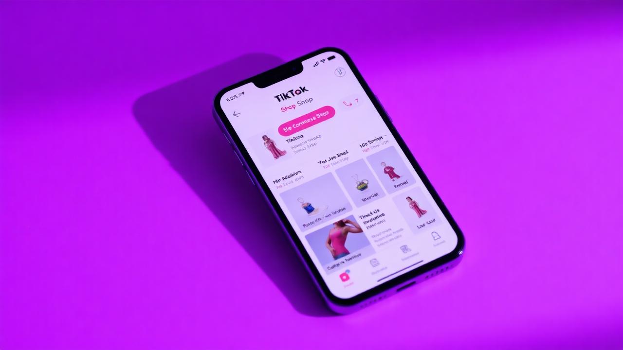 TikTok Shop em ação no smartphone