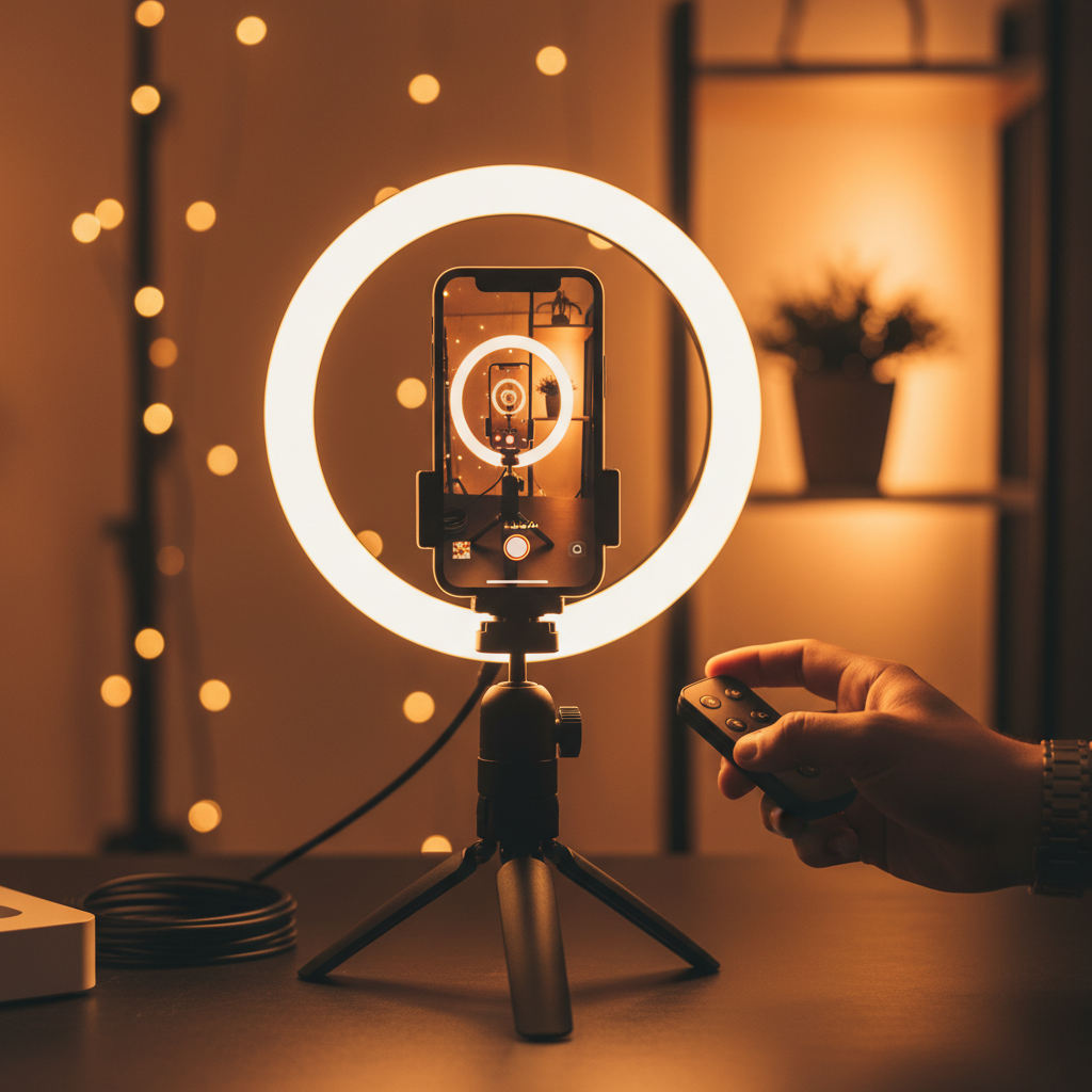Smartphone gravando Shorts