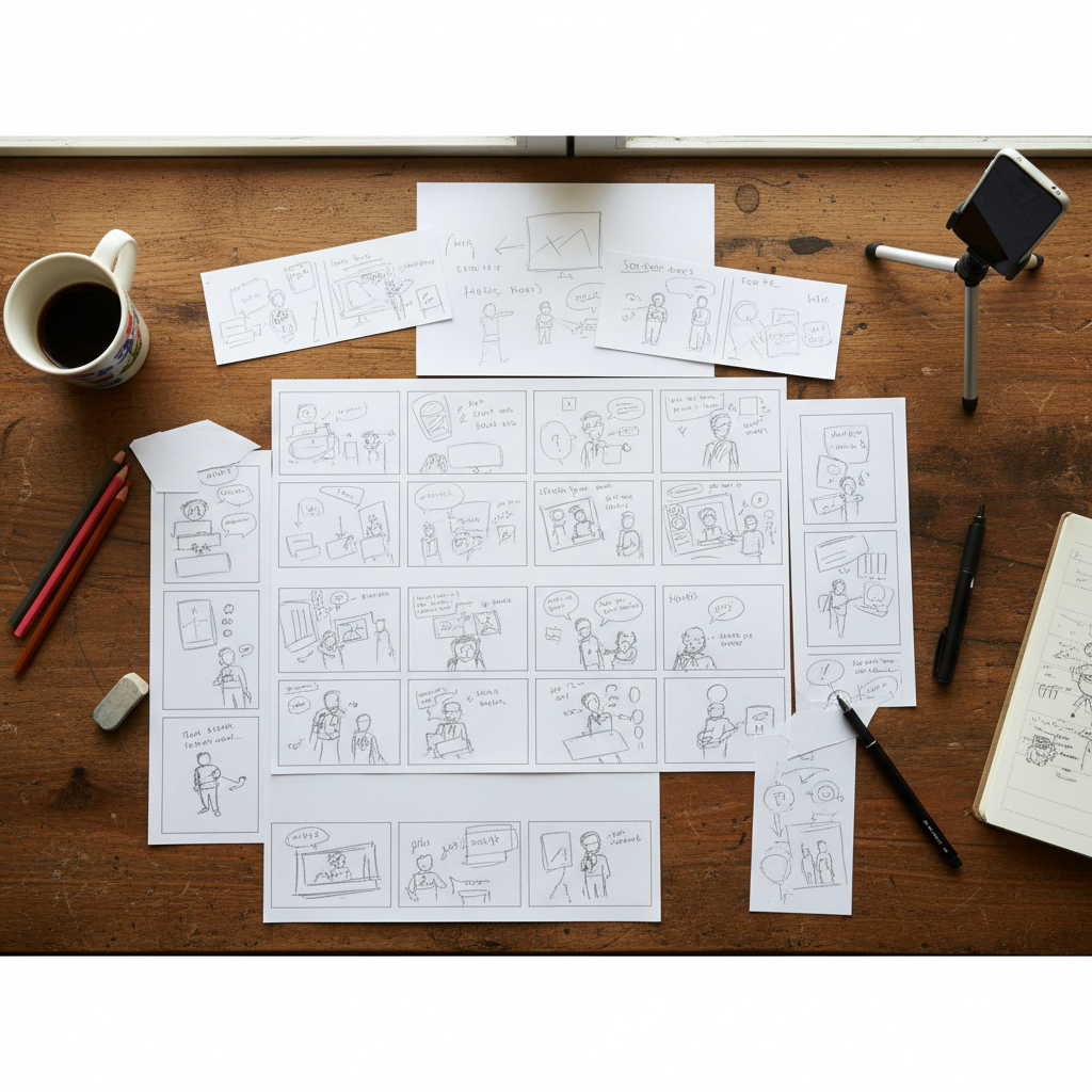 Storyboard de roteiro